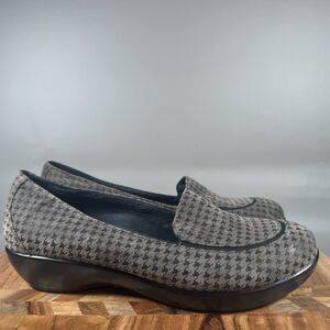 Dansko Debra Houndstooth Loafer Womens EU 40 US 9.5-10 Gray Slip On Casual Shoes